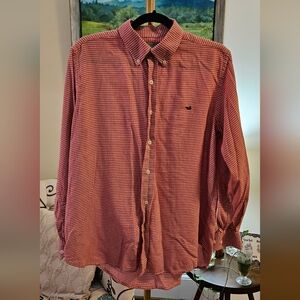 Southern Marsh Hampton Houndstooth Button Up Shirt Size Small